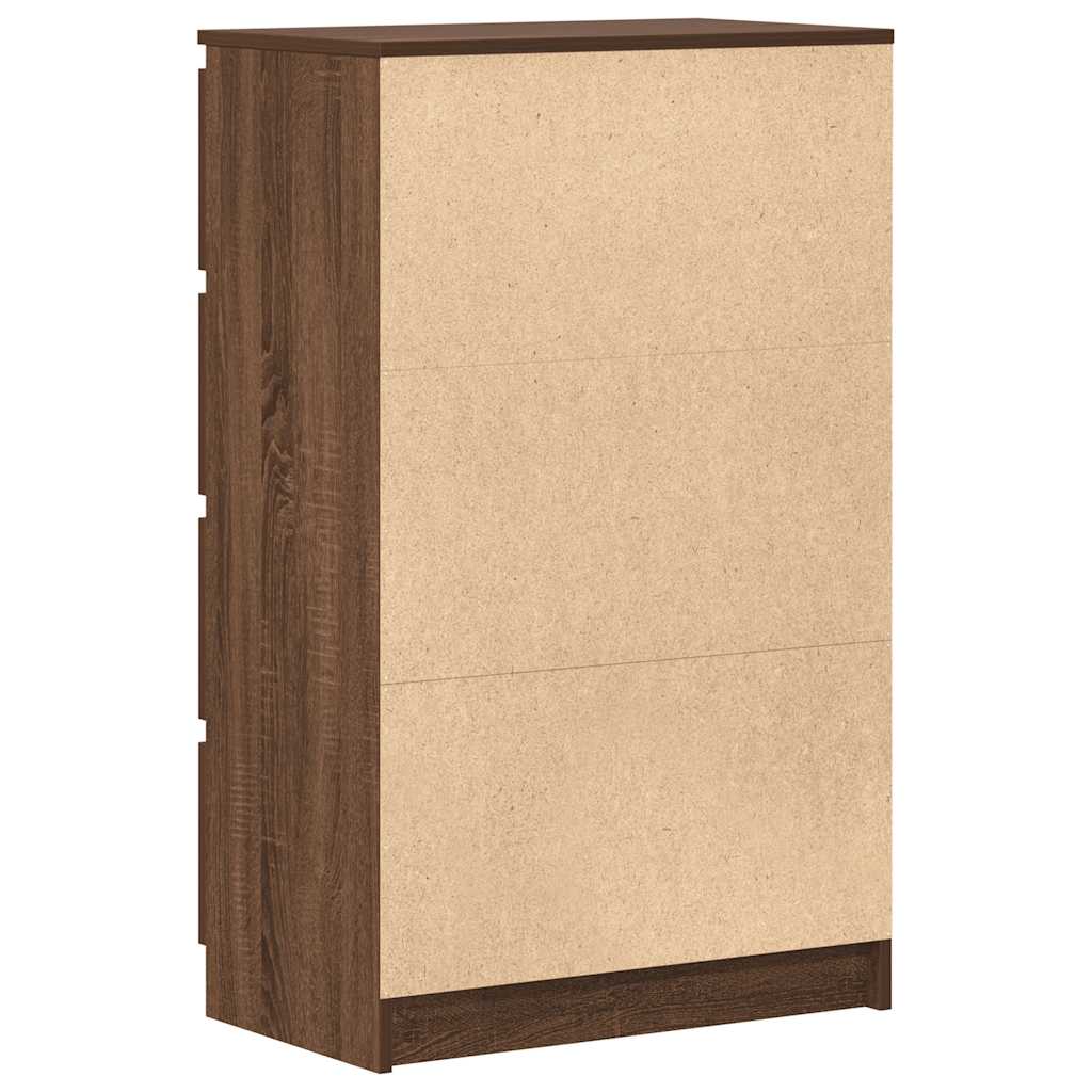 Credenza Rovere Marrone 60x35x98,5 cm in Legno Multistrato cod mxl 13464