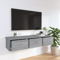 Mobile a Muro Grigio Sonoma 88x26x18,5 cm in Legno Multistrato cod mxl 33125