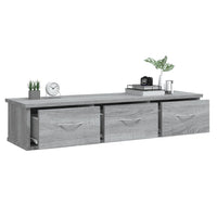 Mobile a Muro Grigio Sonoma 88x26x18,5 cm in Legno Multistrato cod mxl 33125