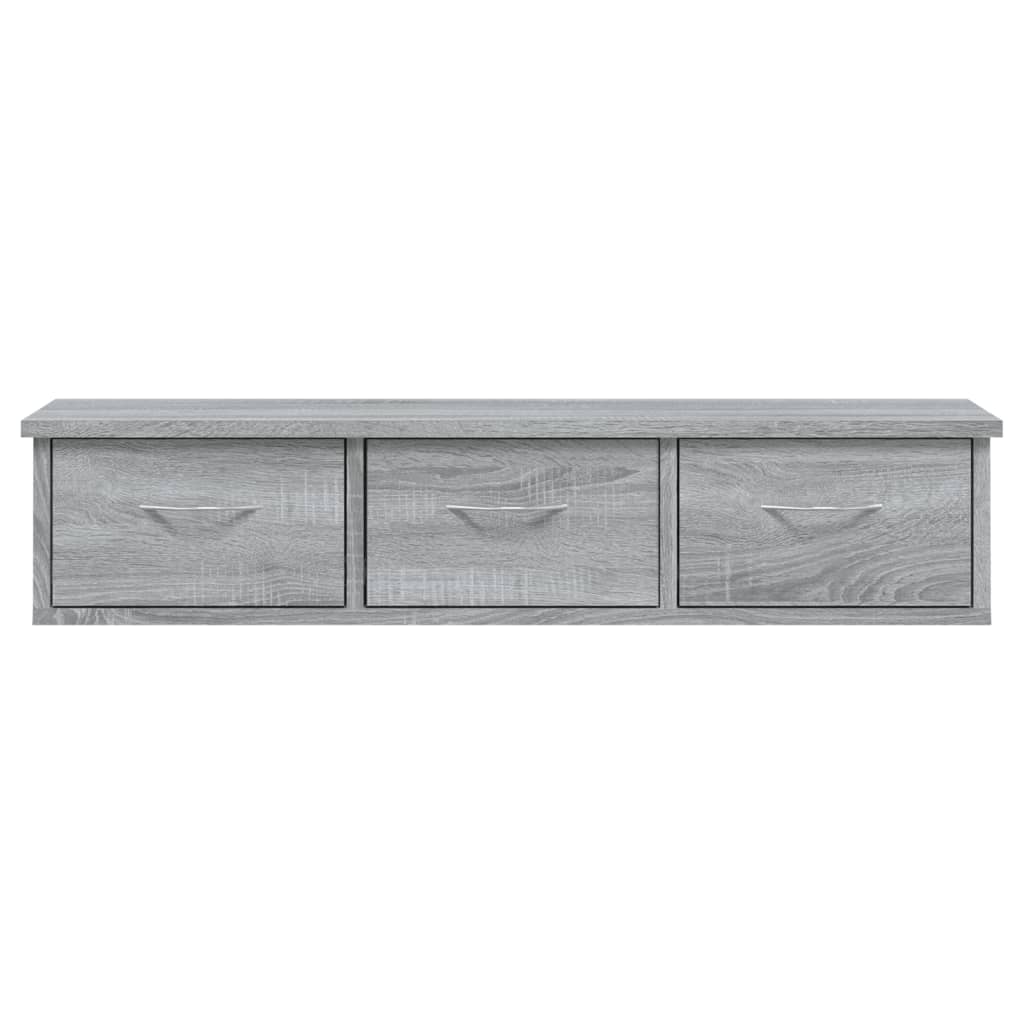 Mobile a Muro Grigio Sonoma 88x26x18,5 cm in Legno Multistrato cod mxl 33125