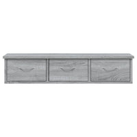 Mobile a Muro Grigio Sonoma 88x26x18,5 cm in Legno Multistrato cod mxl 33125