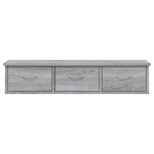 Mobile a Muro Grigio Sonoma 88x26x18,5 cm in Legno Multistrato cod mxl 33125