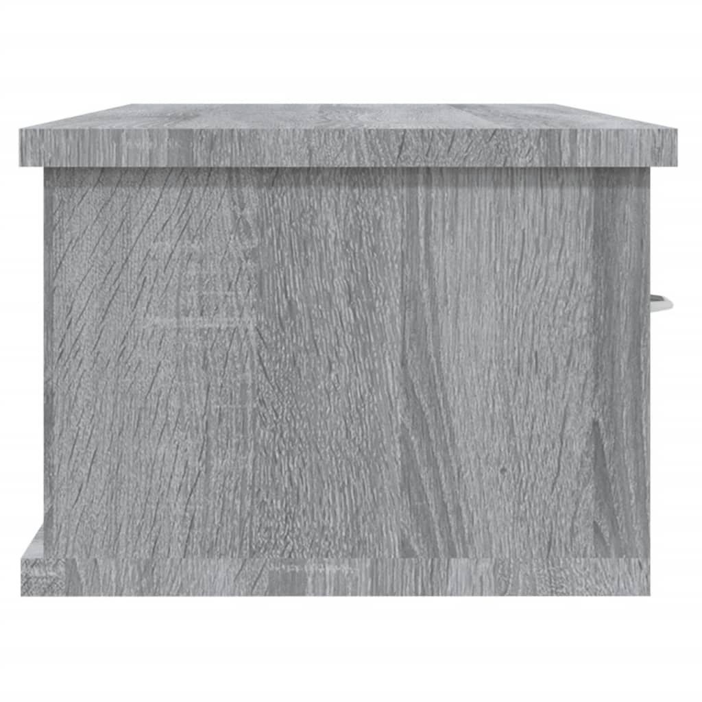 Mobile a Muro Grigio Sonoma 88x26x18,5 cm in Legno Multistrato cod mxl 33125