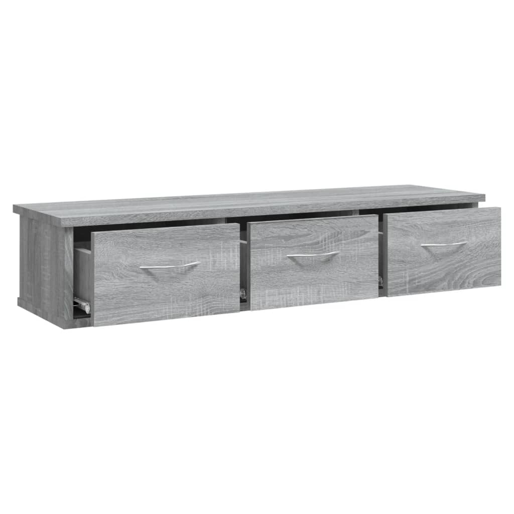 Mobile a Muro Grigio Sonoma 88x26x18,5 cm in Legno Multistrato cod mxl 33125