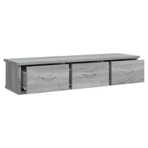 Mobile a Muro Grigio Sonoma 88x26x18,5 cm in Legno Multistrato cod mxl 33125