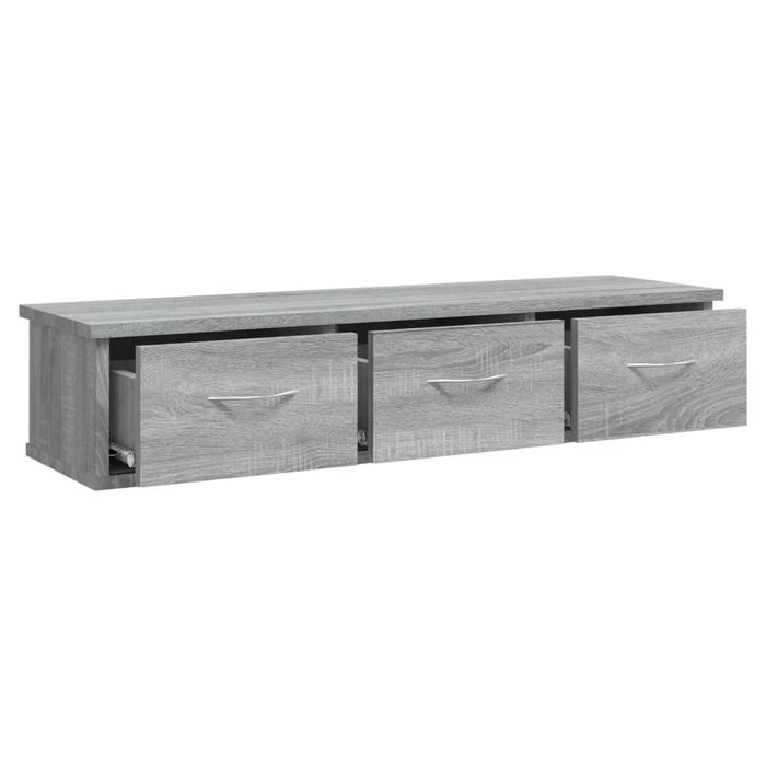 Mobile a Muro Grigio Sonoma 88x26x18,5 cm in Legno Multistrato cod mxl 33125