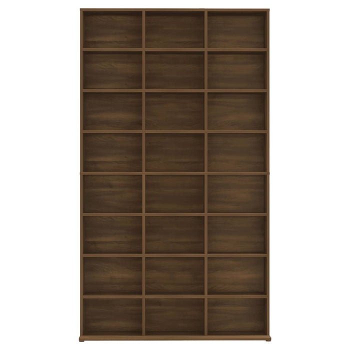 Mobile Porta CD Rovere Marrone 102x23x177,5cm Legno Multistrato 815092