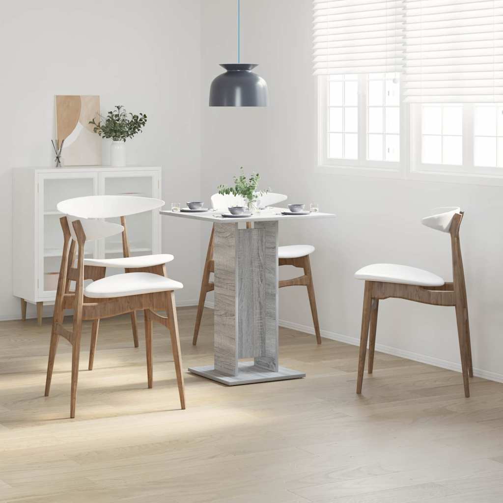 Tavolo da Bistrot Grigio Sonoma 60x60x75 cm Legno Multistrato 815103