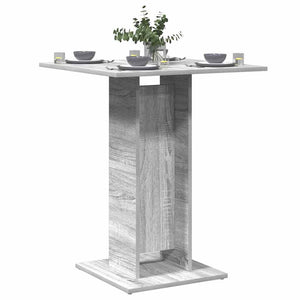 Tavolo da Bistrot Grigio Sonoma 60x60x75 cm Legno Multistrato cod mxl 13979