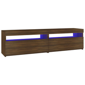 Mobile Porta TV con Luci LED 2pz Rovere Marrone 75x35x40 cm cod mxl 16661