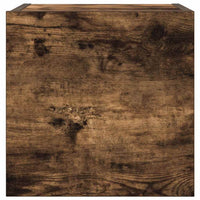 Armadietti TV Montati a Parete 4pz Rovere Fumo 30,5x30x30 cm