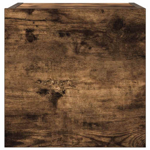 Armadietti TV Montati a Parete 4pz Rovere Fumo 30,5x30x30 cm