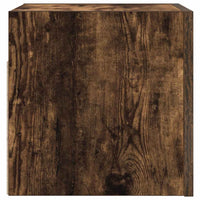 Armadietti TV Montati a Parete 4pz Rovere Fumo 30,5x30x30 cm