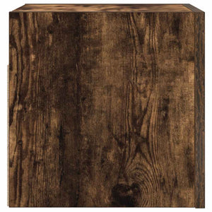 Armadietti TV Montati a Parete 4pz Rovere Fumo 30,5x30x30 cm