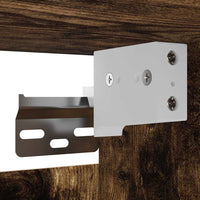 Armadietti TV Montati a Parete 4pz Rovere Fumo 30,5x30x30 cm