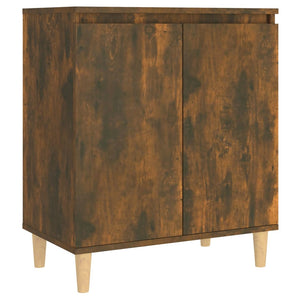 Credenza Rovere Fumo 60x35x70 cm in Legno Multistrato 815156