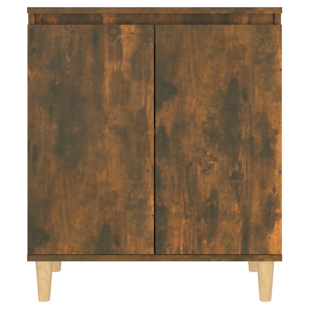 Credenza Rovere Fumo 60x35x70 cm in Legno Multistrato 815156
