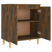 Credenza Rovere Fumo 60x35x70 cm in Legno Multistrato 815156