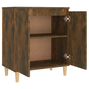 Credenza Rovere Fumo 60x35x70 cm in Legno Multistrato 815156
