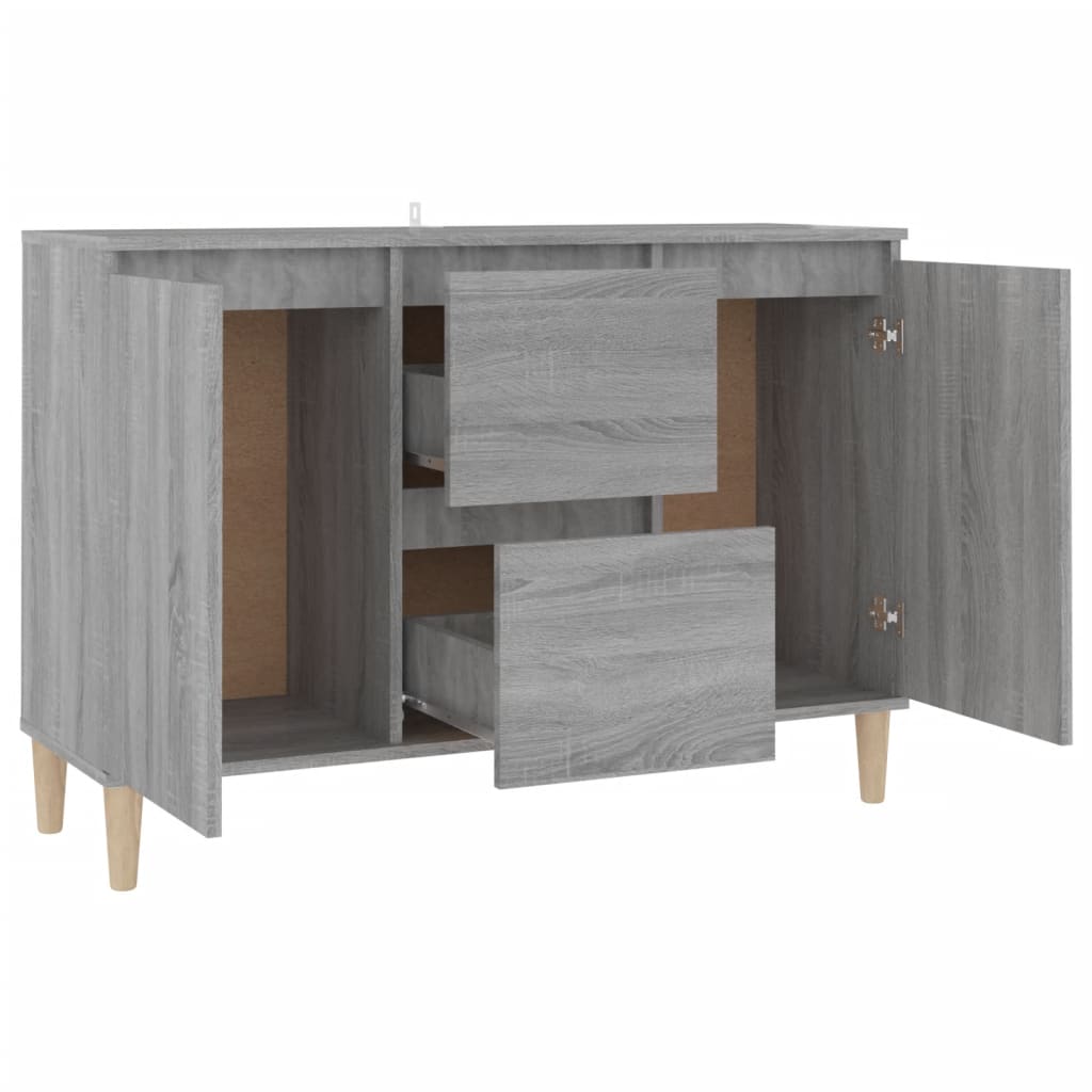Credenza Grigio Sonoma 101x35x70 cm in Legno Ingegnerizzato