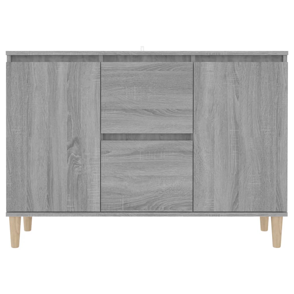 Credenza Grigio Sonoma 101x35x70 cm in Legno Ingegnerizzato