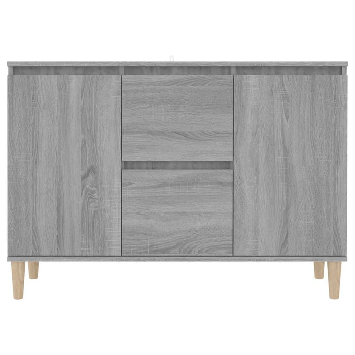 Credenza Grigio Sonoma 101x35x70 cm in Legno Ingegnerizzato