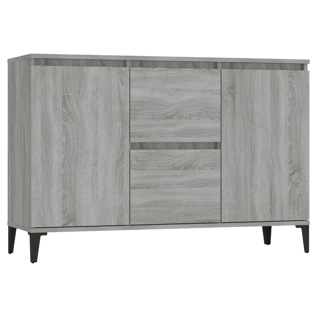 Credenza Grigio Sonoma 102x35x70 cm in Legno Multistrato 815166