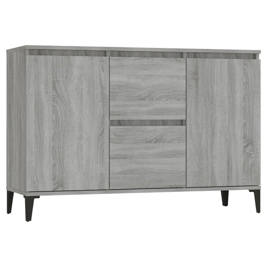 Credenza Grigio Sonoma 102x35x70 cm in Legno Multistrato 815166