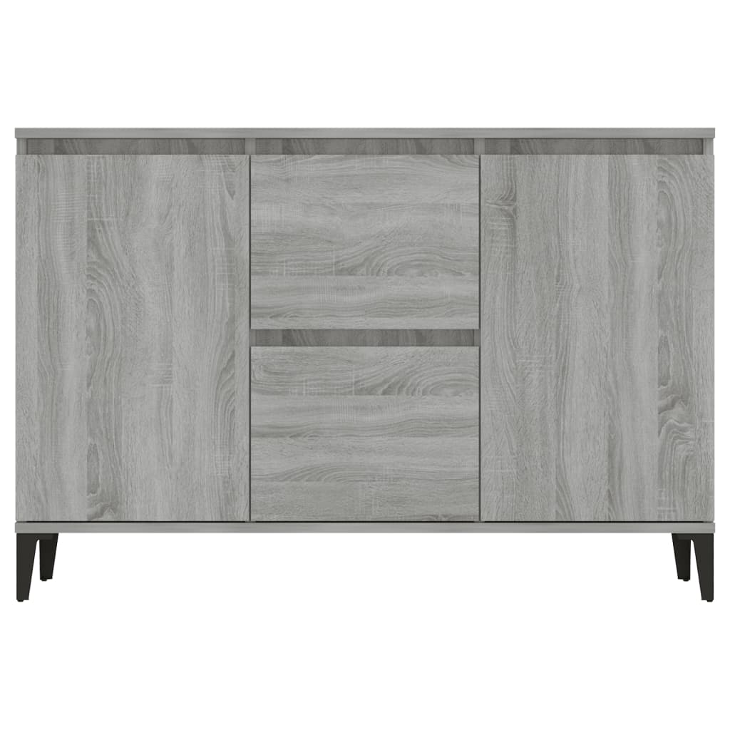 Credenza Grigio Sonoma 102x35x70 cm in Legno Multistrato 815166