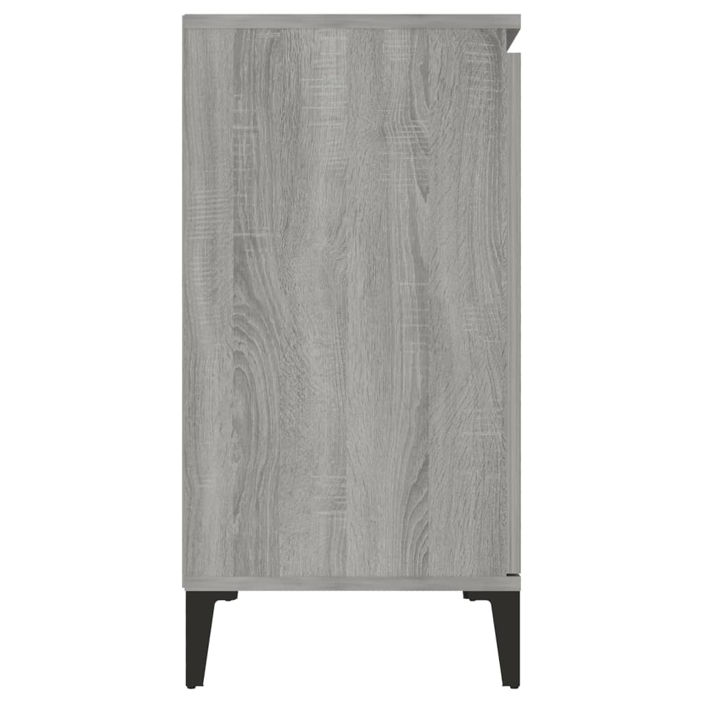 Credenza Grigio Sonoma 102x35x70 cm in Legno Multistrato 815166