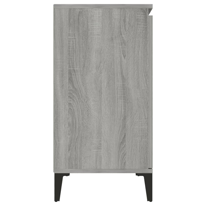 Credenza Grigio Sonoma 102x35x70 cm in Legno Multistrato 815166