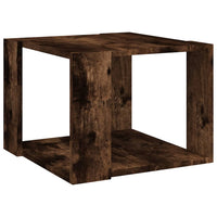 Tavolino da Salotto Rovere Fumo 40x40x43cm Legno Ingegnerizzato 815168