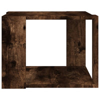 Tavolino da Salotto Rovere Fumo 40x40x43cm Legno Ingegnerizzato 815168