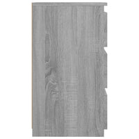 Comodino Grigio Sonoma 40x35x62,5 cm in Legno Multistrato 815173