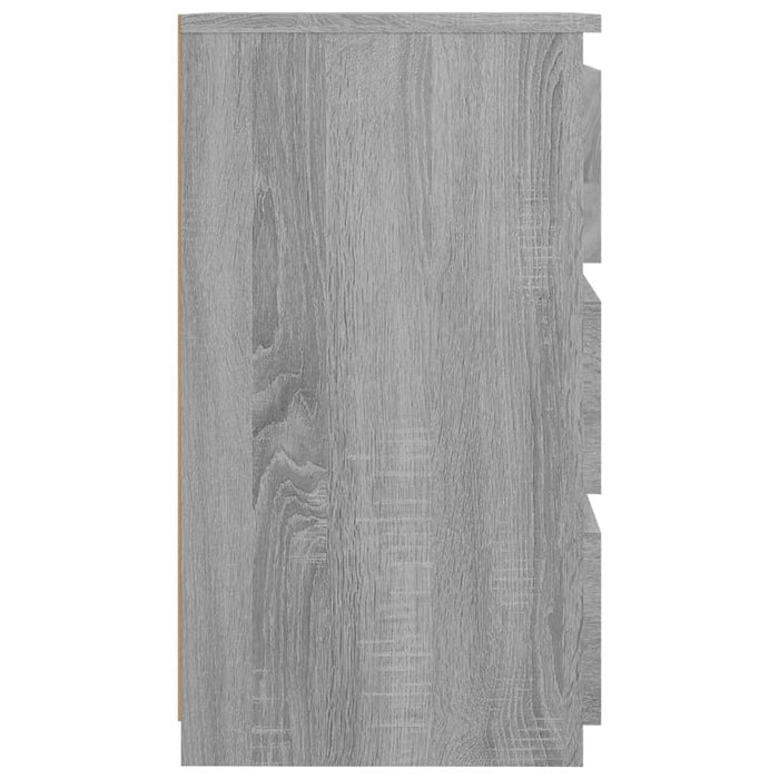 Comodino Grigio Sonoma 40x35x62,5 cm in Legno Multistrato 815173
