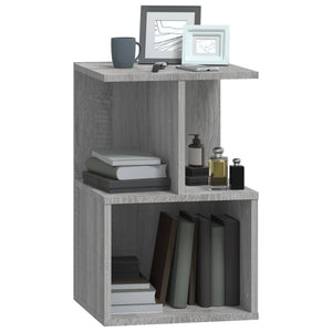 Comodini 2 pz Grigio Sonoma 35x35x55 cm in Legno Multistrato 815186