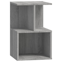 Comodini 2 pz Grigio Sonoma 35x35x55 cm in Legno Multistrato 815186