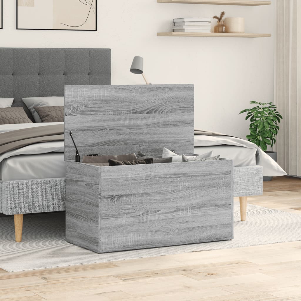 Cassapanca Grigio Sonoma 84x42x46 cm in Legno Ingegnerizzato cod mxl 51298