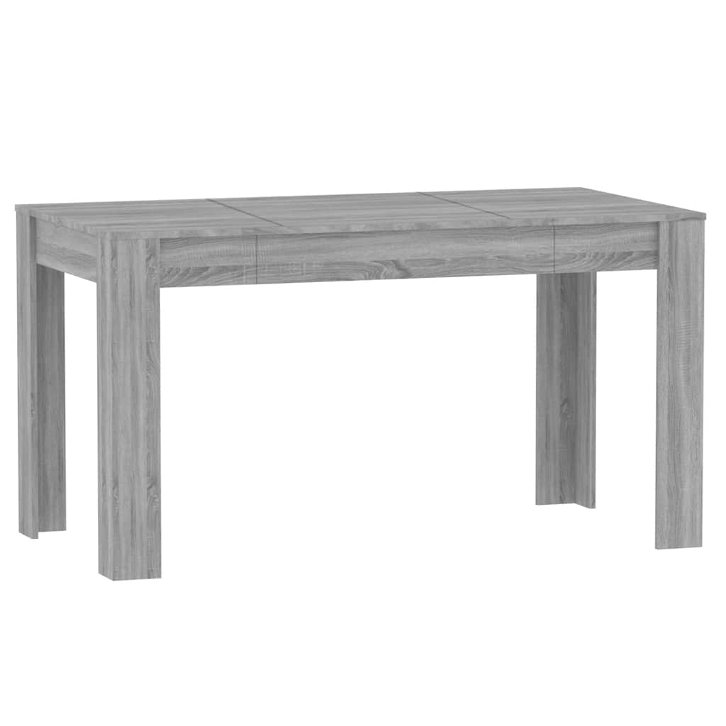 Tavolo da Pranzo Grigio Sonoma 140x74,5x76 cm Legno Multistrato 815199