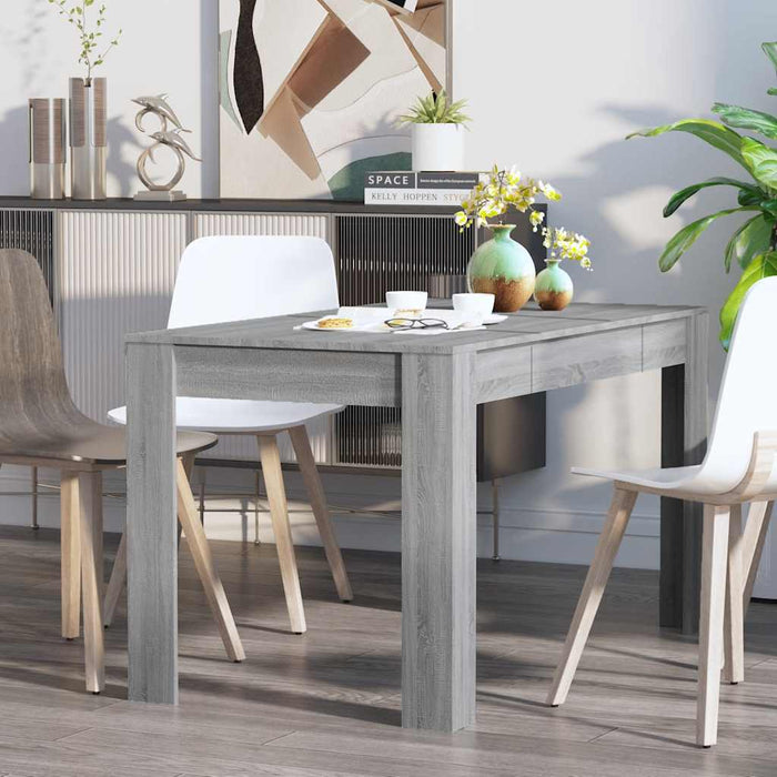 Tavolo da Pranzo Grigio Sonoma 140x74,5x76 cm Legno Multistrato 815199