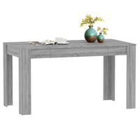 Tavolo da Pranzo Grigio Sonoma 140x74,5x76 cm Legno Multistrato 815199