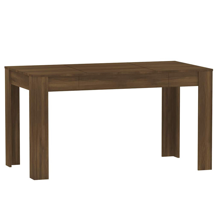 Tavolo da Pranzo Rovere Marrone 140x74,5x76cm Legno Multistrato 815200
