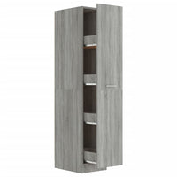 Mobile Farmacia Grigio Sonoma 30x42,5x150 cm Legno Multistrato 815202
