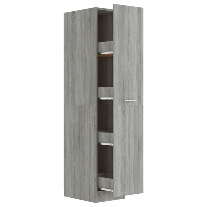 Mobile Farmacia Grigio Sonoma 30x42,5x150 cm Legno Multistrato 815202