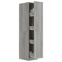 Mobile Farmacia Grigio Sonoma 30x42,5x150 cm Legno Multistrato 815202