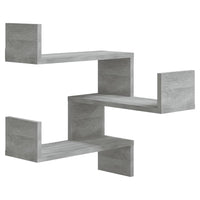 Scaffale Parete Angolo 2pz Grigio Sonoma 40x40x50cm Multistrato cod mxl 33566