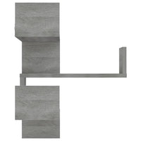 Scaffale Parete Angolo 2pz Grigio Sonoma 40x40x50cm Multistrato cod mxl 33566