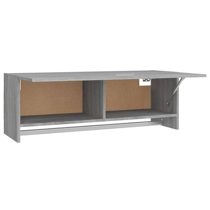 Armadio Grigio Sonoma 100x32,5x35 cm in Legno Ingegnerizzato cod mxl 75683