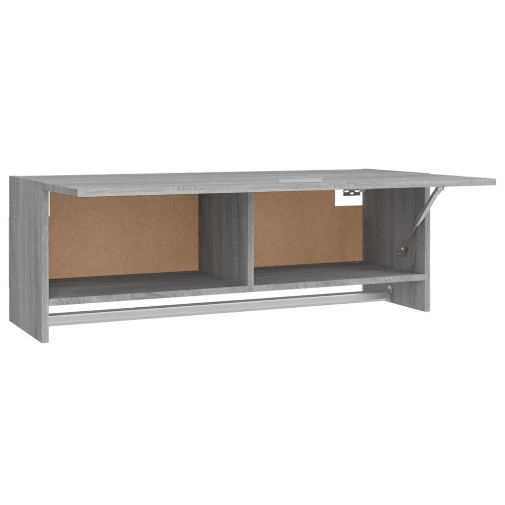 Armadio Grigio Sonoma 100x32,5x35 cm in Legno Ingegnerizzato 815214