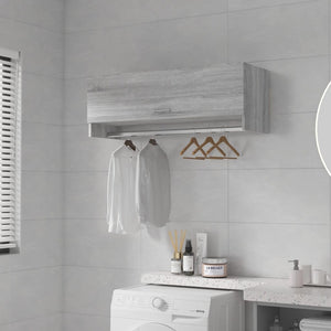 Armadio Grigio Sonoma 100x32,5x35 cm in Legno Ingegnerizzato 815214